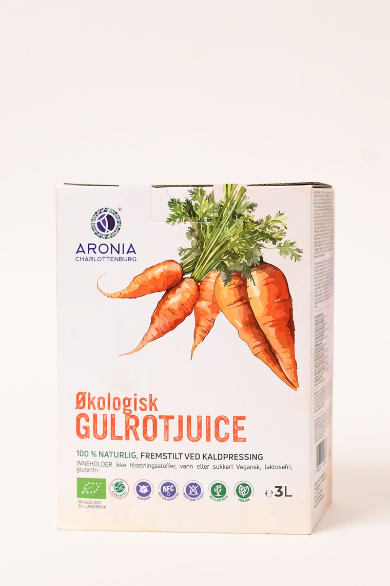 Gulrot Økologisk Juice 3 Liter
