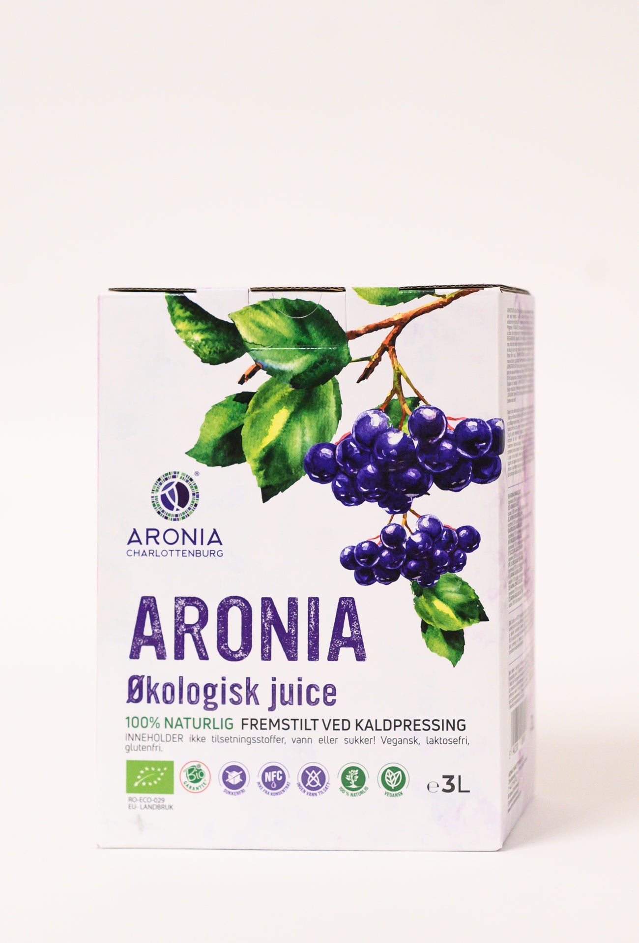Aronia Økologisk Juice 3 Liter