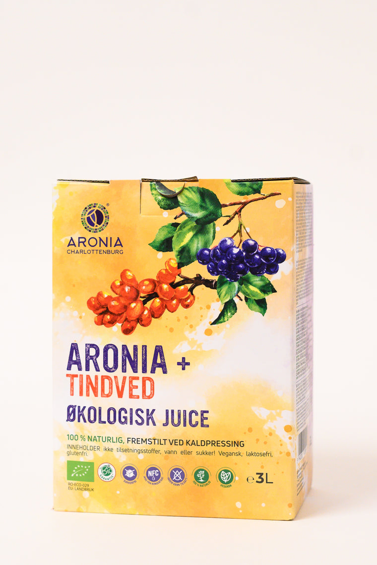 Aronia + Tindved Økologisk Juice 3 Liter
