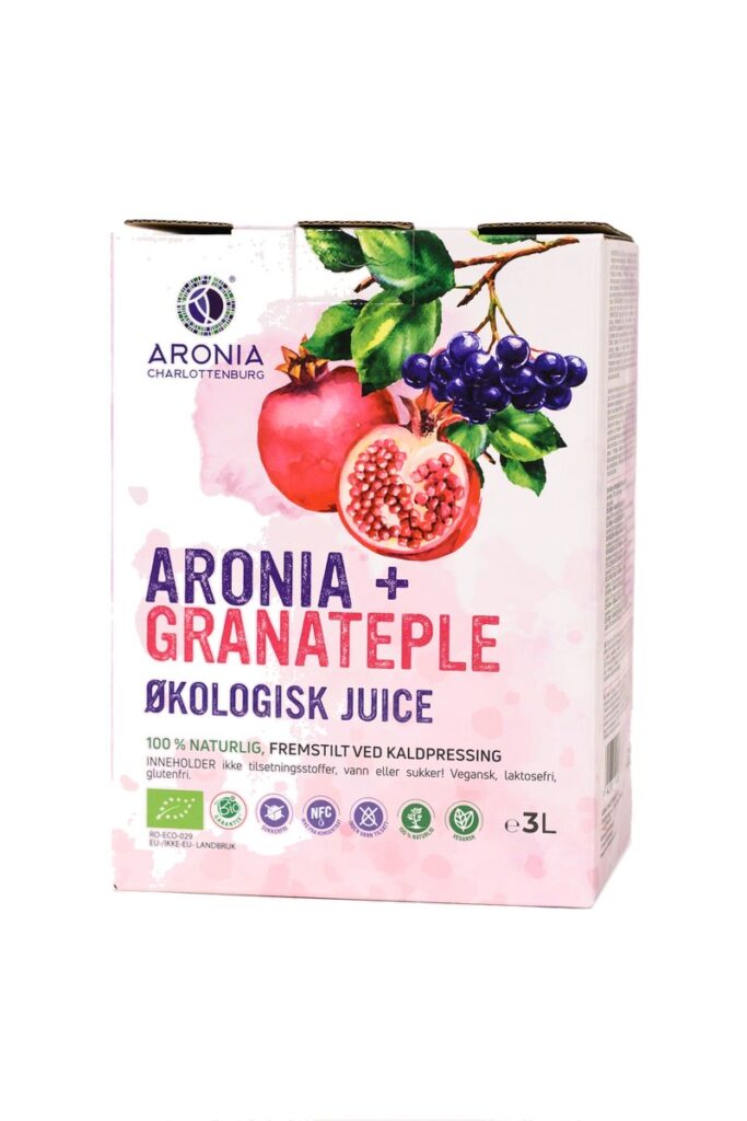 ARONIA + GRANATEPLE ØKOLOGISK JUICE
