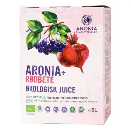 ARONIA + RØDBETE ØKOLOGISK JUICE